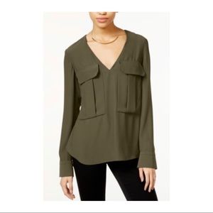 RACHEL Rachel Roy V-Neck Blouse - XL